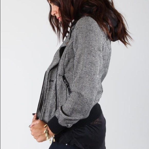 Jack by BB Dakota Pamelia Herringbone Jacket, Med - Picture 4 of 8